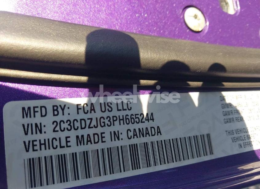 Photo 9 of 2023 Dodge Challenger GT (VIN 2C3CDZJG3PH665244)