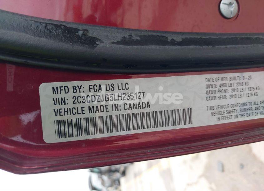 Photo 9 of 2020 Dodge Challenger GT (VIN 2C3CDZJG5LH235127)