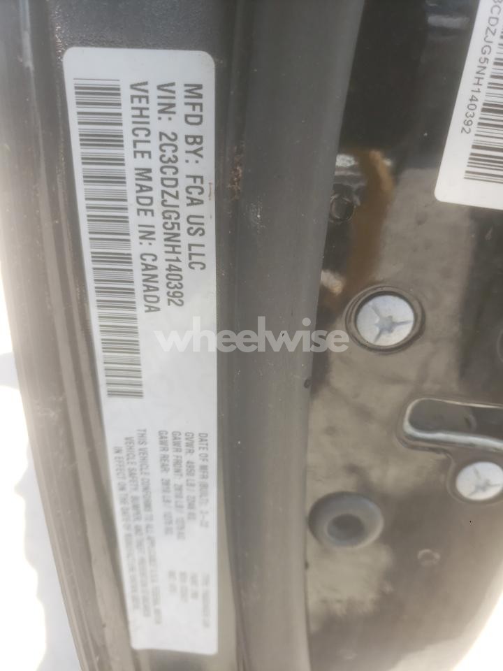 Photo 12 of 2022 DODGE CHALLENGER GT (VIN 2C3CDZJG5NH140392)