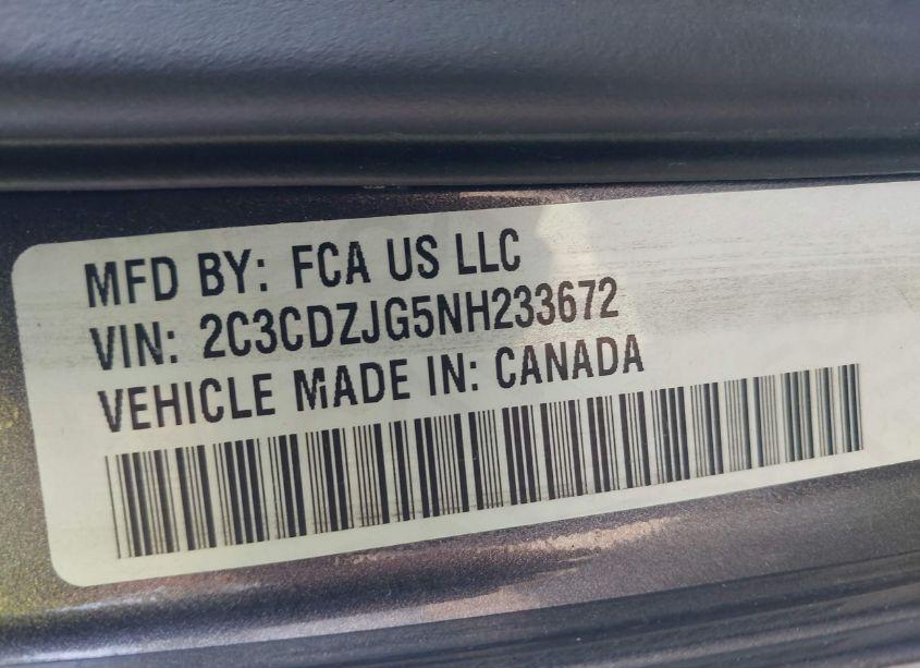 Photo 9 of 2022 Dodge Challenger GT (VIN 2C3CDZJG5NH233672)