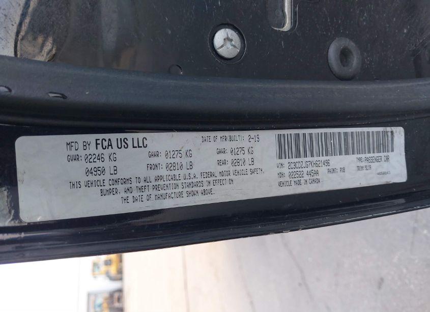 Photo 9 of 2019 Dodge Challenger GT (VIN 2C3CDZJG7KH621496)