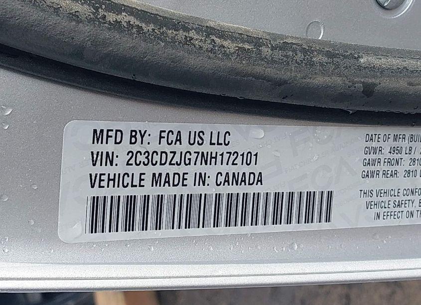 Photo 9 of 2022 Dodge Challenger GT (VIN 2C3CDZJG7NH172101)