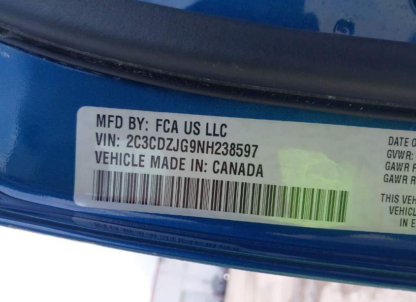 Photo 9 of 2022 Dodge Challenger GT (VIN 2C3CDZJG9NH238597)