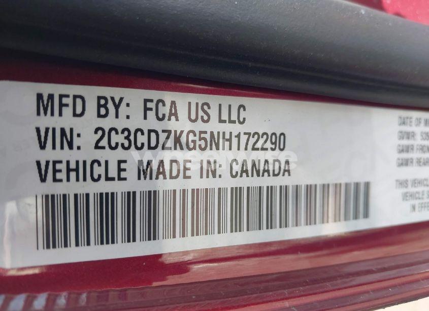 Photo 9 of 2022 Dodge Challenger GT AWD (VIN 2C3CDZKG5NH172290)