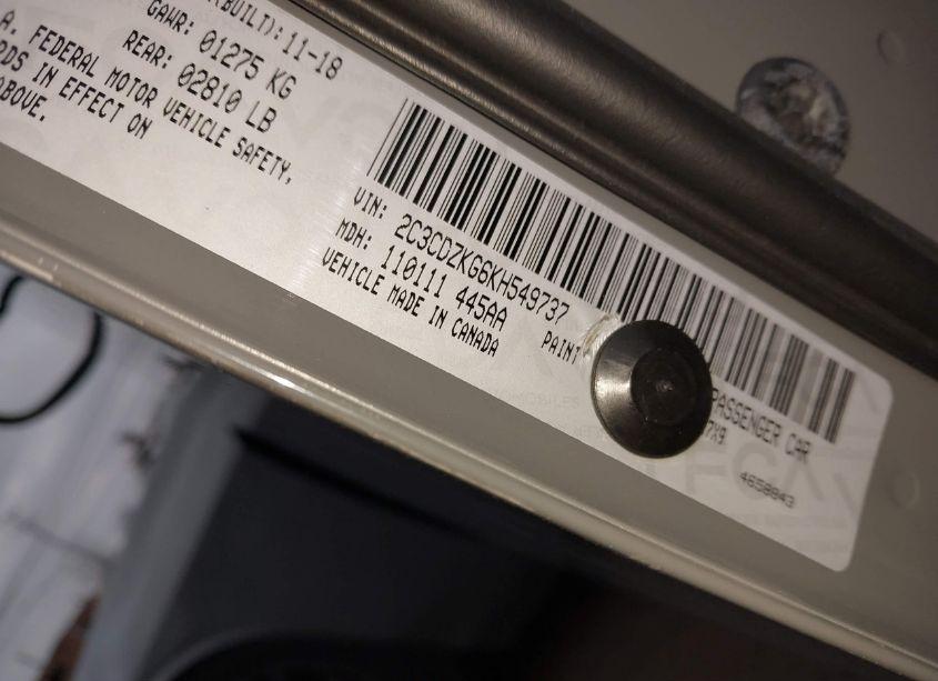 Photo 9 of 2019 Dodge Challenger GT AWD (VIN 2C3CDZKG6KH549737)