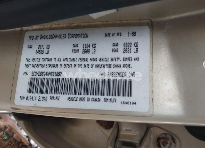 Photo 9 of 1999 Chrysler 300m N/A (VIN 2C3HE66G4XH681897)