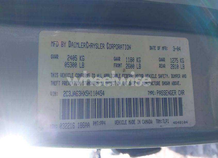 Photo 9 of 2005 Chrysler 300c (VIN 2C3JA63HX5H110454)