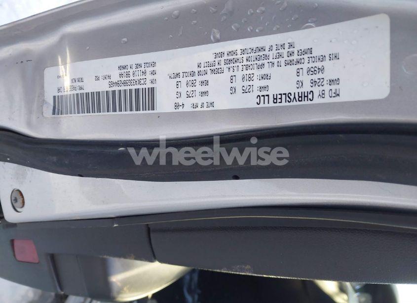 Photo 9 of 2008 Chrysler 300 LIMITED (VIN 2C3KA33G98H284465)