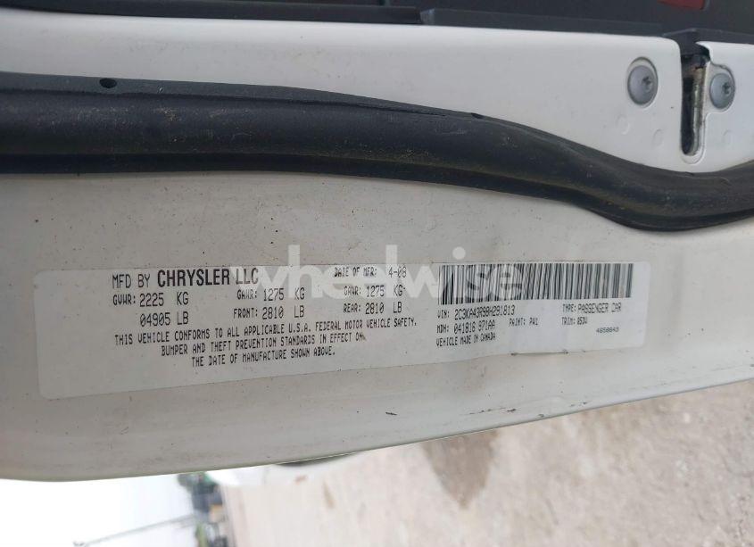 Photo 9 of 2008 Chrysler 300 LX (VIN 2C3KA43R98H291813)