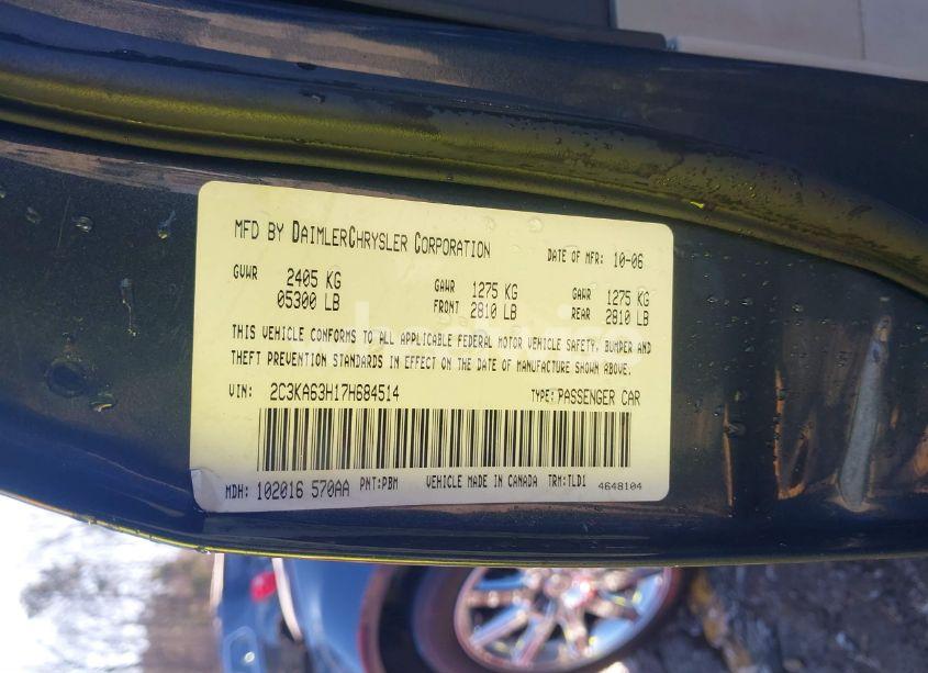 Photo 9 of 2007 Chrysler 300c N/A (VIN 2C3KA63H17H684514)