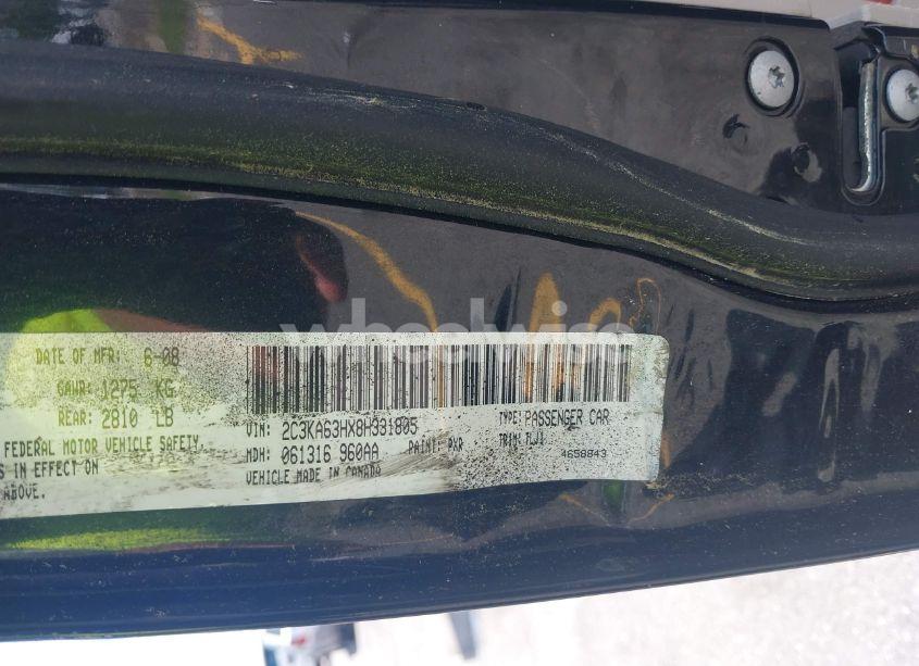 Photo 9 of 2008 Chrysler 300c HEMI (VIN 2C3KA63HX8H331805)