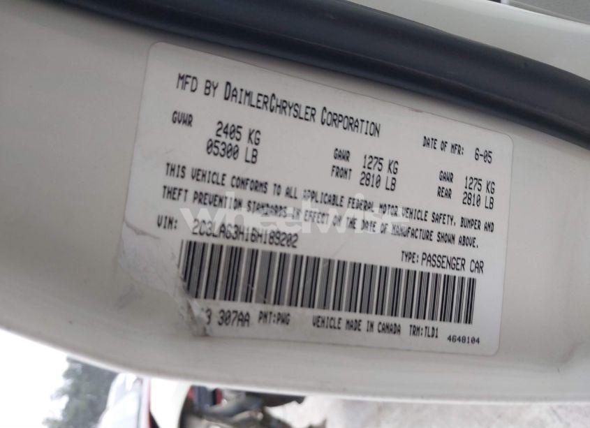 Photo 9 of 2006 Chrysler 300c N/A (VIN 2C3LA63H16H189202)