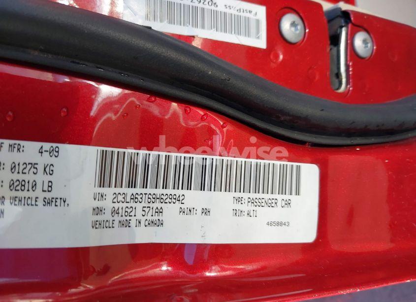 Photo 9 of 2009 Chrysler 300c HEMI (VIN 2C3LA63T69H629942)