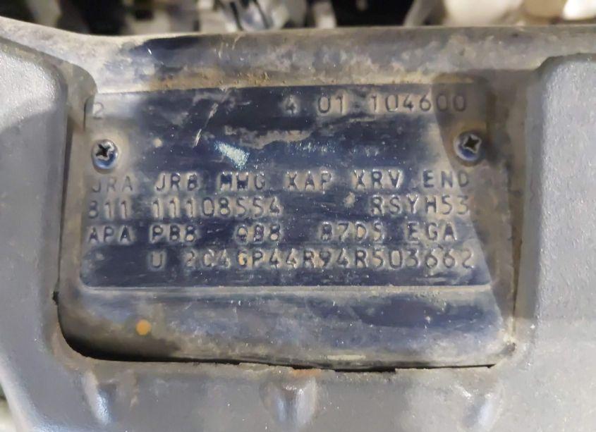 Photo 9 of 2004 Chrysler Town & COUNTRY LX (VIN 2C4GP44R94R503662)