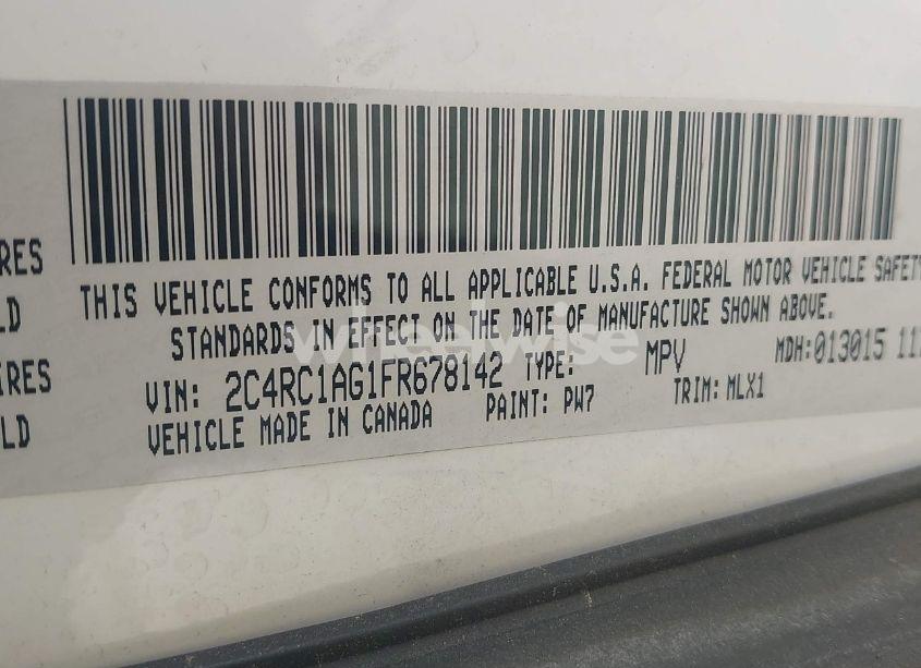 Photo 9 of 2015 Chrysler Town & COUNTRY LX (VIN 2C4RC1AG1FR678142)