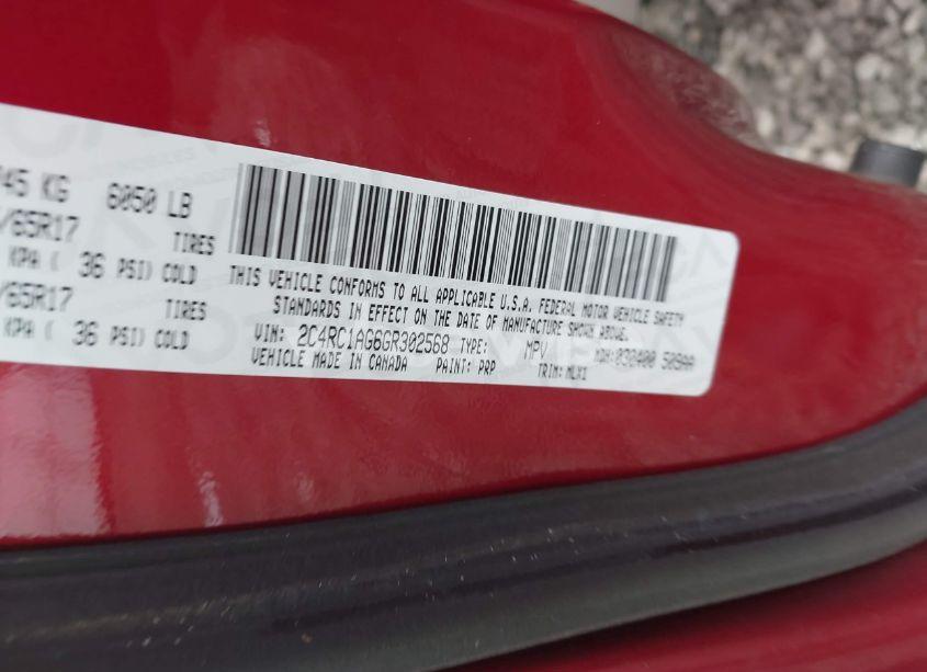 Photo 9 of 2016 Chrysler Town & COUNTRY LX (VIN 2C4RC1AG6GR302568)