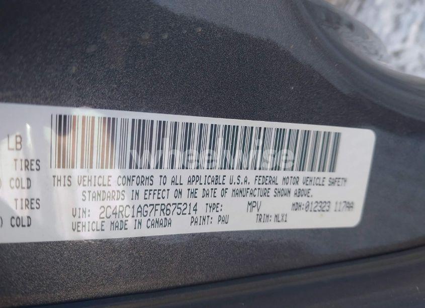 Photo 9 of 2015 Chrysler Town & COUNTRY LX (VIN 2C4RC1AG7FR675214)