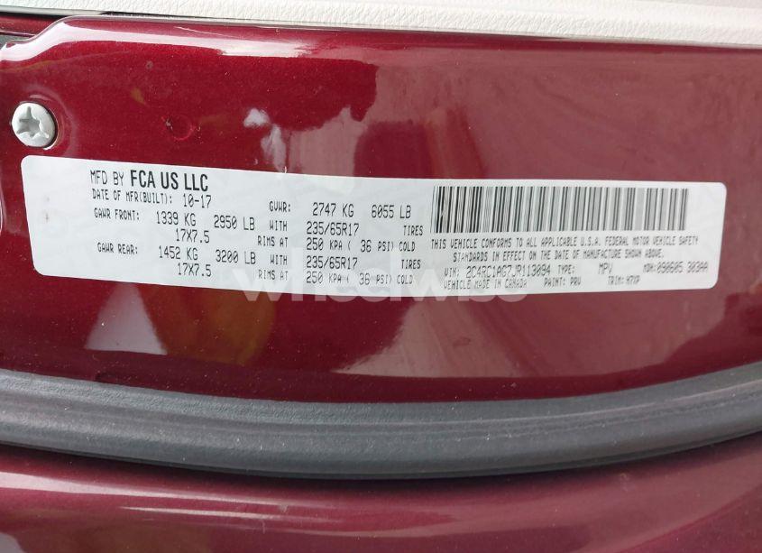Photo 9 of 2018 Chrysler Pacifica L (VIN 2C4RC1AG7JR113094)