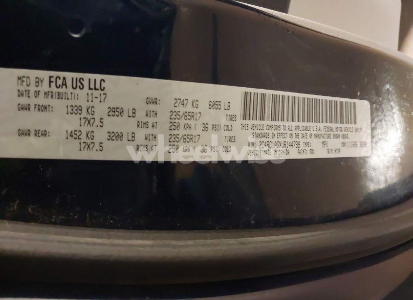 Photo 9 of 2018 Chrysler Pacifica L (VIN 2C4RC1AGXJR144789)