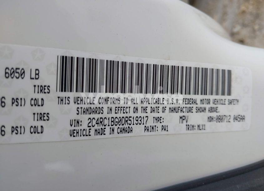 Photo 9 of 2013 Chrysler Town & COUNTRY TOURING (VIN 2C4RC1BG0DR519317)