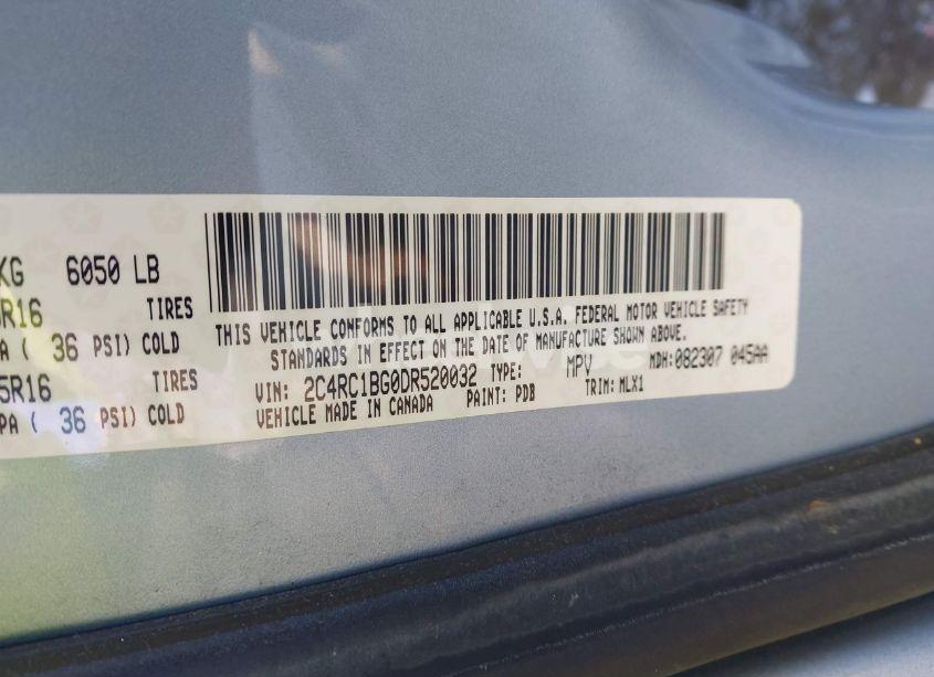 Photo 9 of 2013 Chrysler Town & COUNTRY TOURING (VIN 2C4RC1BG0DR520032)