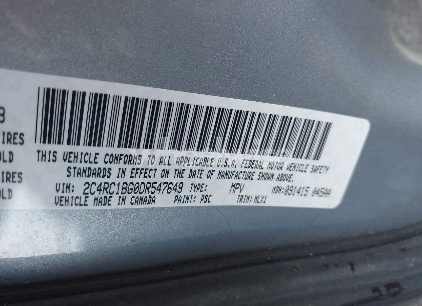 Photo 9 of 2013 Chrysler Town & COUNTRY TOURING (VIN 2C4RC1BG0DR547649)