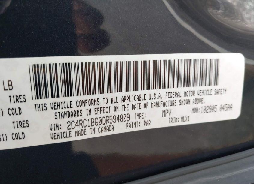 Photo 9 of 2013 Chrysler Town & COUNTRY TOURING (VIN 2C4RC1BG0DR594809)