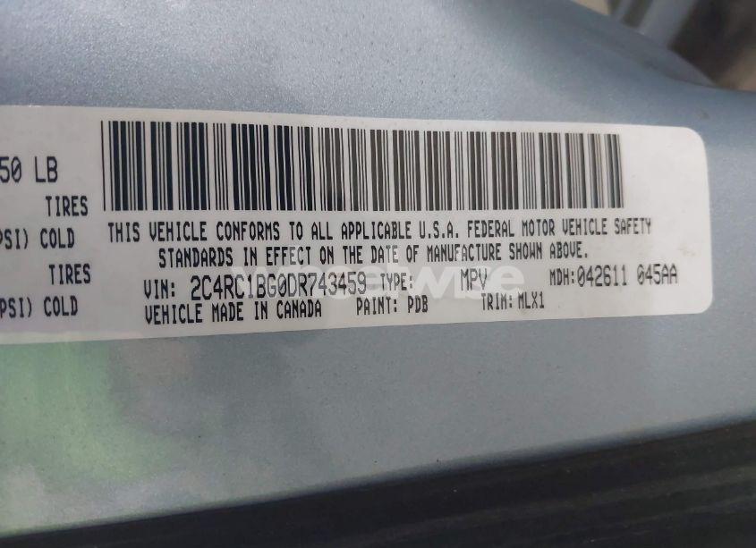 Photo 9 of 2013 Chrysler Town & COUNTRY TOURING (VIN 2C4RC1BG0DR743459)