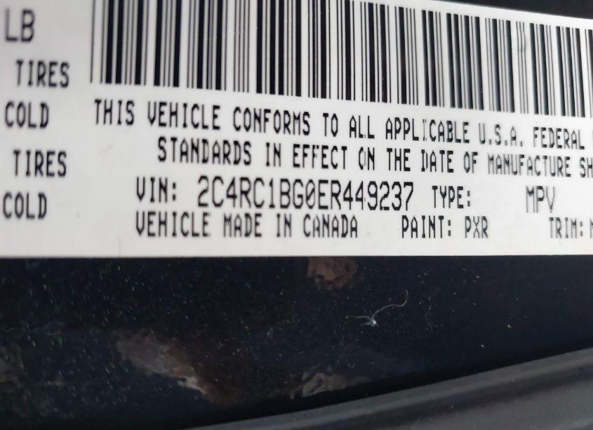 Photo 9 of 2014 Chrysler Town & COUNTRY TOURING (VIN 2C4RC1BG0ER449237)