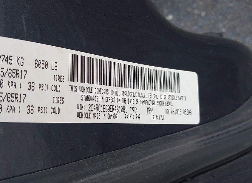 Photo 9 of 2014 Chrysler Town & COUNTRY TOURING (VIN 2C4RC1BG0ER461081)