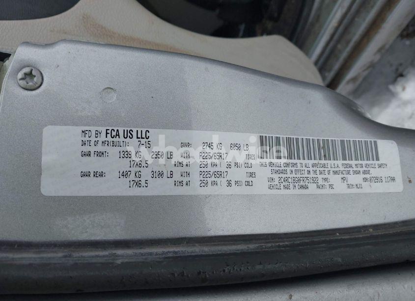 Photo 9 of 2015 Chrysler Town & COUNTRY TOURING (VIN 2C4RC1BG0FR751922)