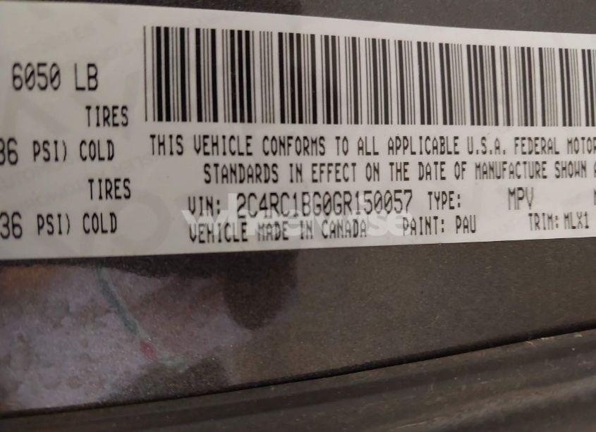 Photo 9 of 2016 Chrysler Town & COUNTRY TOURING (VIN 2C4RC1BG0GR150057)