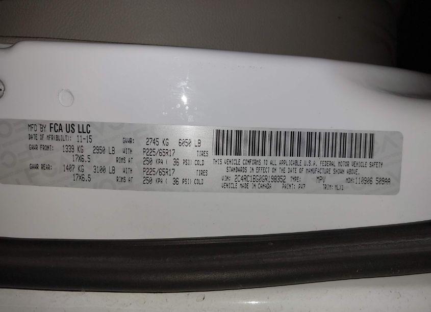 Photo 9 of 2016 Chrysler Town & COUNTRY TOURING (VIN 2C4RC1BG0GR198352)