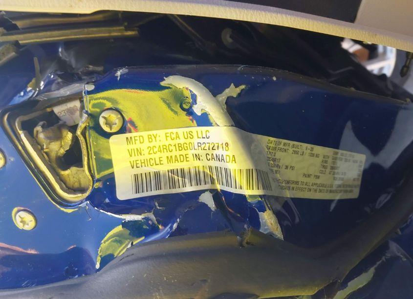 Photo 9 of 2020 Chrysler Pacifica TOURING L (VIN 2C4RC1BG0LR272718)