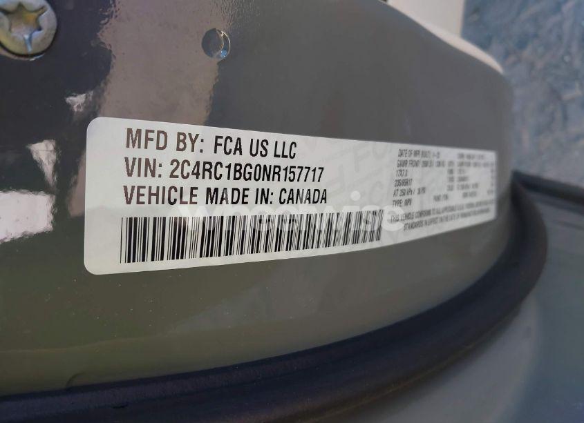 Photo 9 of 2022 Chrysler Pacifica TOURING L (VIN 2C4RC1BG0NR157717)