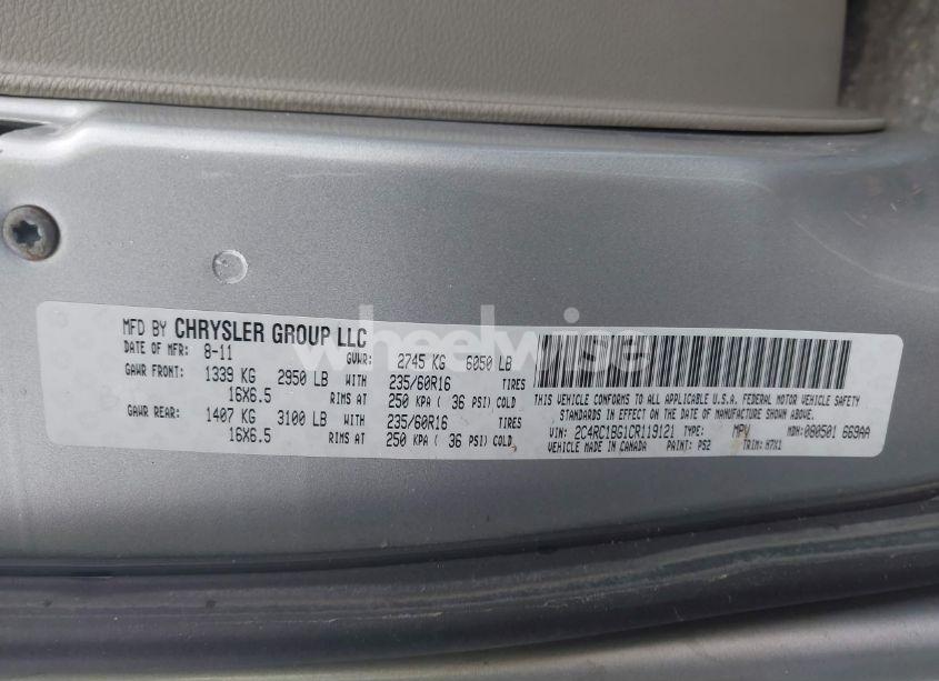 Photo 9 of 2012 Chrysler Town & COUNTRY TOURING (VIN 2C4RC1BG1CR119121)