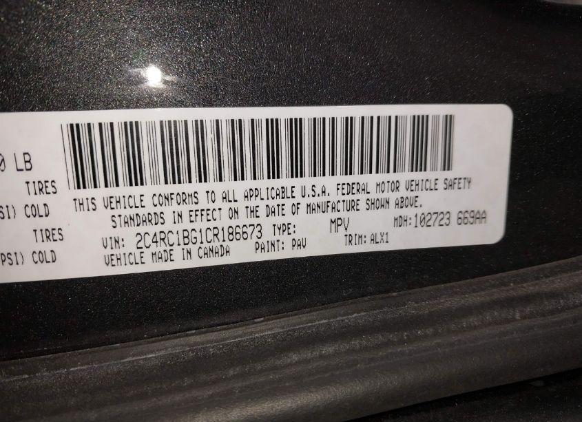 Photo 9 of 2012 Chrysler Town & COUNTRY TOURING (VIN 2C4RC1BG1CR186673)