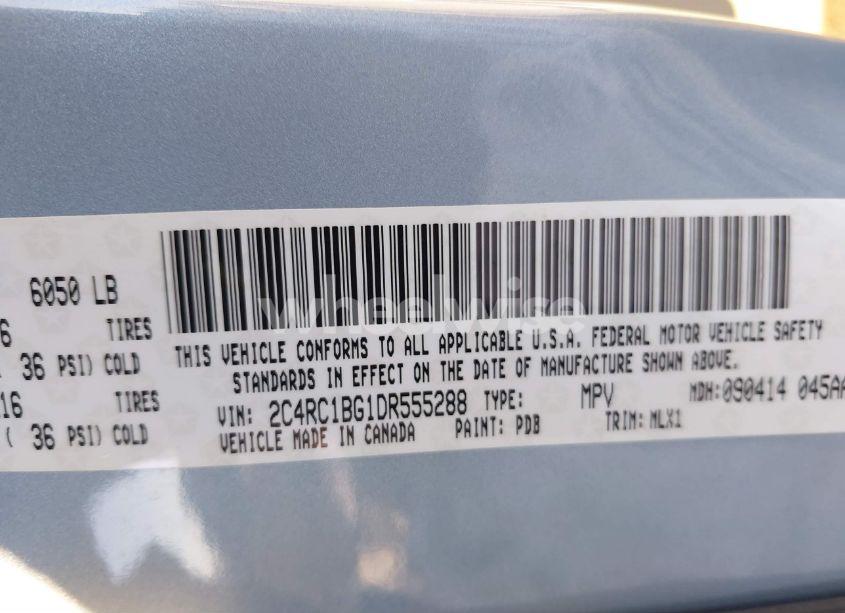 Photo 9 of 2013 Chrysler Town & COUNTRY TOURING (VIN 2C4RC1BG1DR555288)