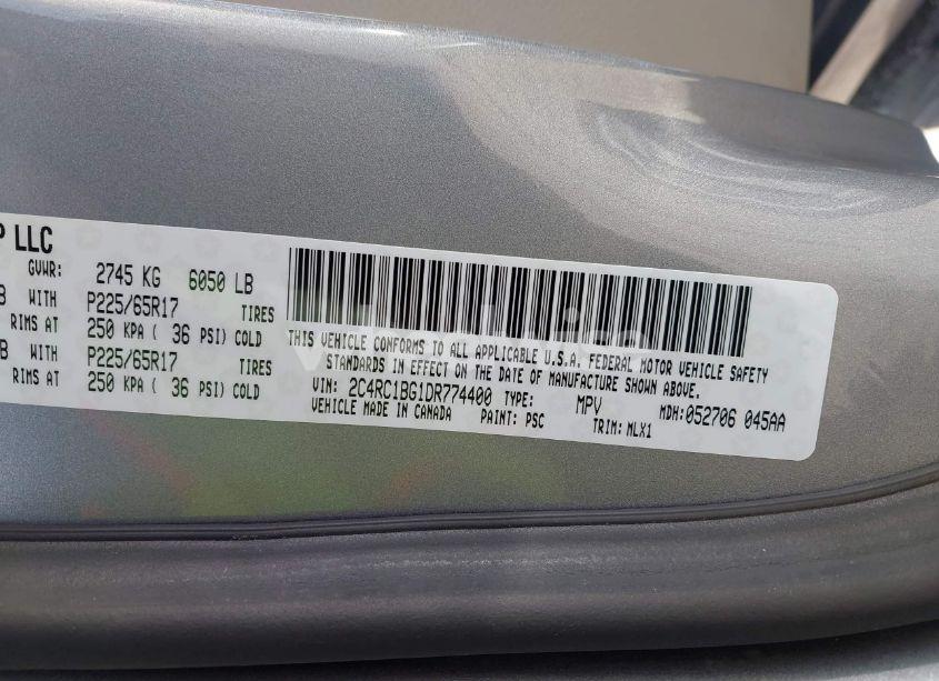 Photo 9 of 2013 Chrysler Town & COUNTRY TOURING (VIN 2C4RC1BG1DR774400)