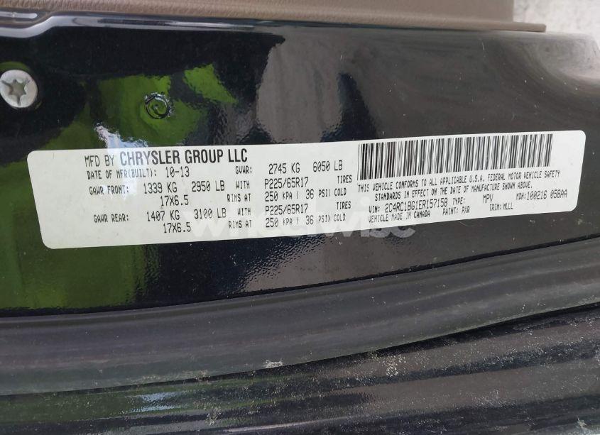 Photo 9 of 2014 Chrysler Town & COUNTRY TOURING (VIN 2C4RC1BG1ER157158)