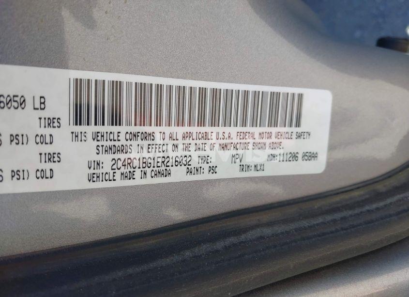 Photo 9 of 2014 Chrysler Town & COUNTRY TOURING (VIN 2C4RC1BG1ER216032)