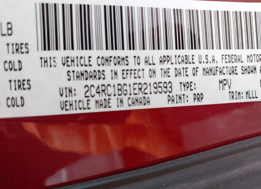 Photo 9 of 2014 Chrysler Town & COUNTRY TOURING (VIN 2C4RC1BG1ER219593)