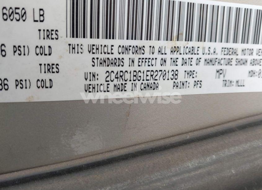 Photo 9 of 2014 Chrysler Town & COUNTRY TOURING (VIN 2C4RC1BG1ER270138)