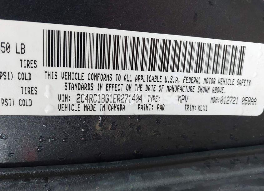 Photo 9 of 2014 Chrysler Town & COUNTRY TOURING (VIN 2C4RC1BG1ER271404)