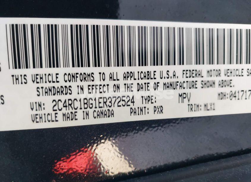 Photo 9 of 2014 Chrysler Town & COUNTRY TOURING (VIN 2C4RC1BG1ER372524)