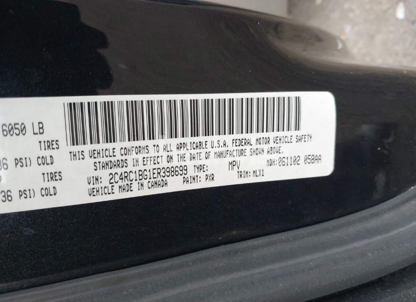 Photo 9 of 2014 Chrysler Town & COUNTRY TOURING (VIN 2C4RC1BG1ER398699)