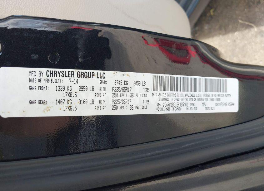 Photo 9 of 2014 Chrysler Town & COUNTRY TOURING (VIN 2C4RC1BG1ER435461)