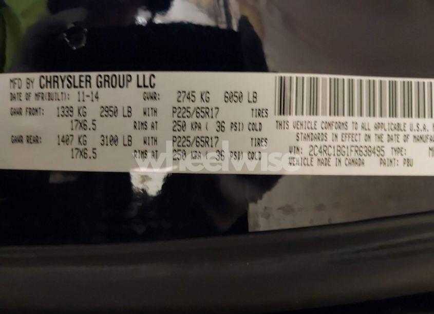 Photo 9 of 2015 Chrysler Town & COUNTRY TOURING (VIN 2C4RC1BG1FR638495)