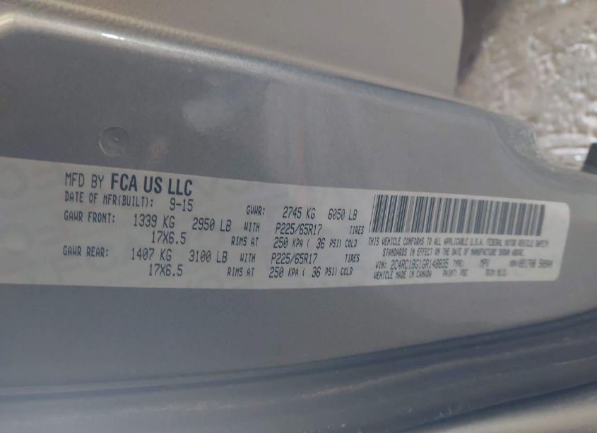 Photo 9 of 2016 Chrysler Town & COUNTRY TOURING (VIN 2C4RC1BG1GR148835)