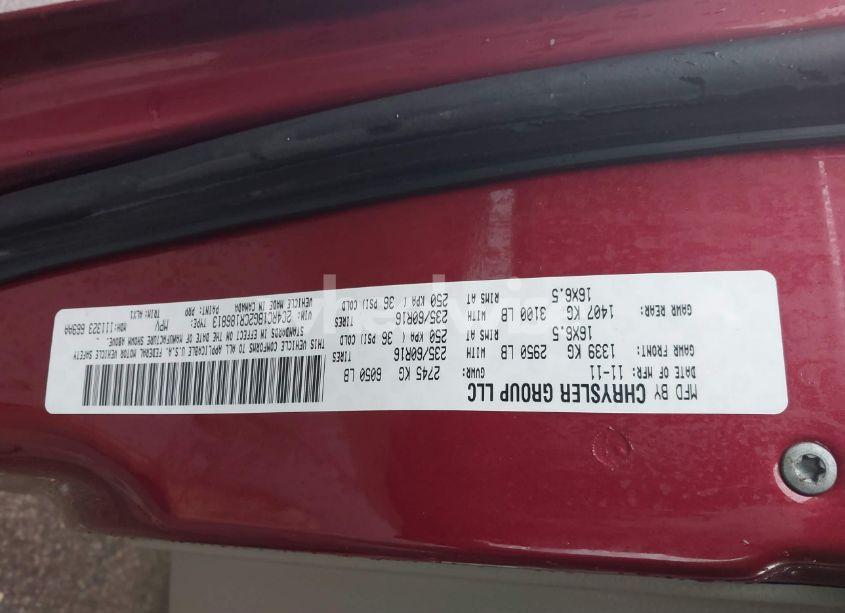 Photo 9 of 2012 Chrysler Town & COUNTRY TOURING (VIN 2C4RC1BG2CR186813)